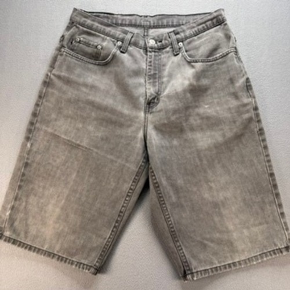 Polo Ralph Lauren RL Denim Shorts Mens 33 Gray Short Classic Fit Faded Cotton